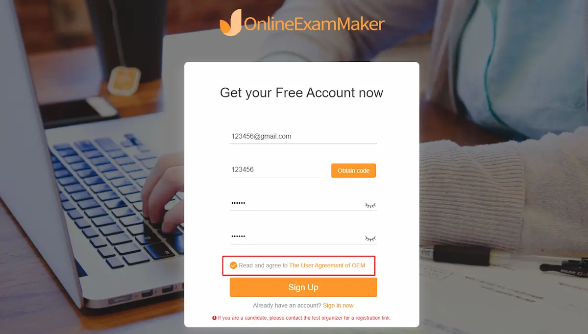 Sign Up or Upgrade - Help Center - OnlineExamMaker