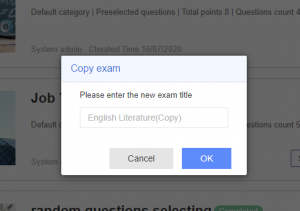How to copy test papers to create a new exam? - OnlineExamMaker Blog