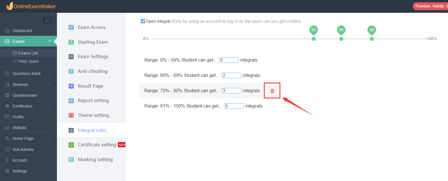 how-to-set-test-points-online-exam-maker