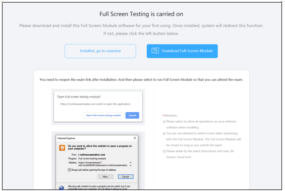 Download screen lockdown software