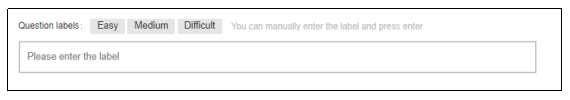 Question lable