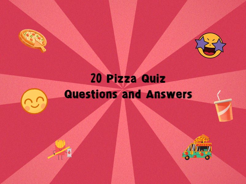 15 perguntas e respostas do questionário sobre pizza