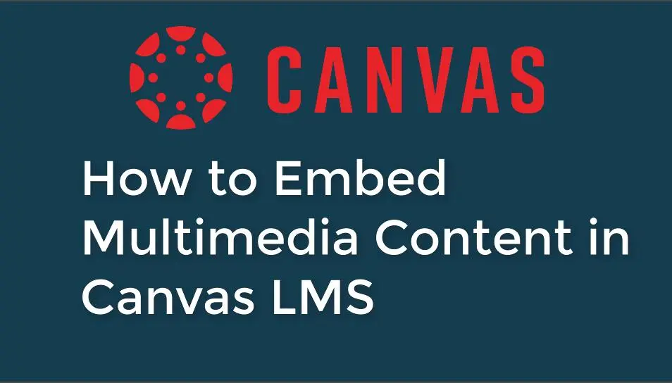 How to Embed Multimedia Content in Canvas LMS