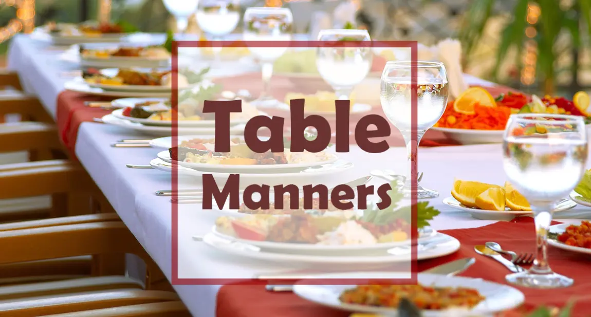 20 Table Manners Quiz Questions and Answers