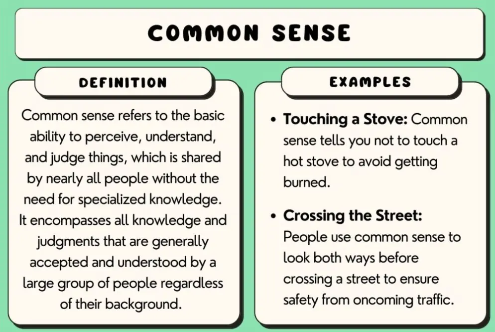 20 Common Sense Quiz Questions and Answers