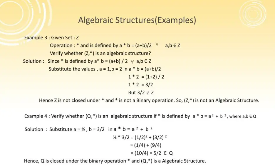 20 Algebraic Structures Quiz Questions and Answers