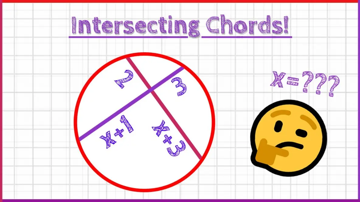 20 Intersecting Chords Theorem Quiz Questions and Answers