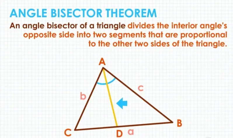 20 Angle Bisector Theorem Quiz Questions and Answers