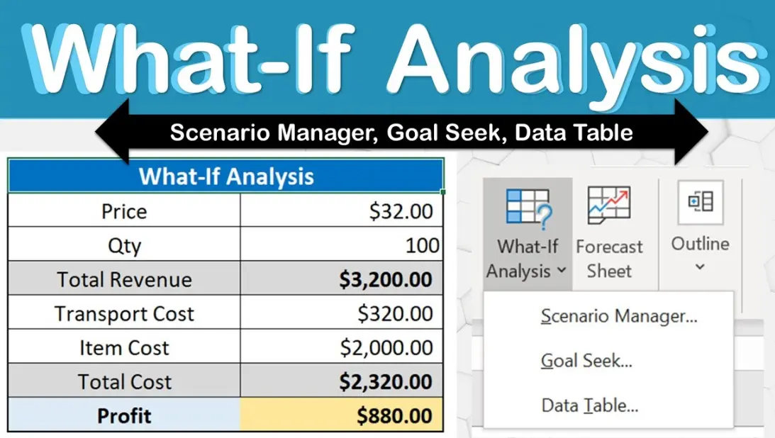 20 Excel What-If Analysis Quiz Questions and Answers