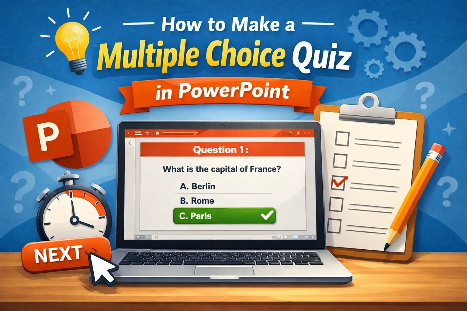A Complete Guide to Make A Multiple Choice Quiz in PowerPoint