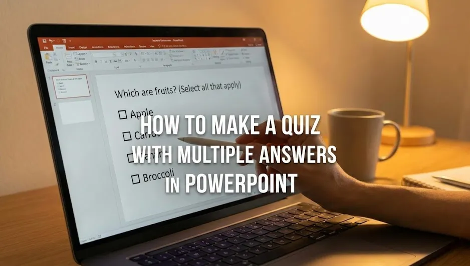 How to Make a Quiz with Multiple Answer Questions in PowerPoint?