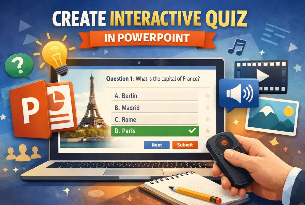 How to Use PowerPoint to Create an Interactive Quiz with Rich Media?
