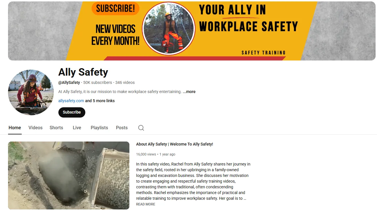 Top 10 workpalce safety YouTube channels for trainers